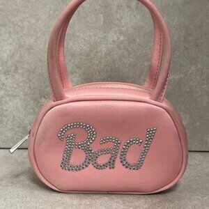 Amina Muaddi Super Amini Baddie Mini Bag - Pink